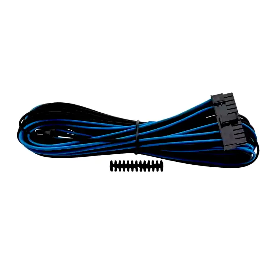 [843591089609] Cable mallado extensión para mother 24 pines Corsair azul/negro 
