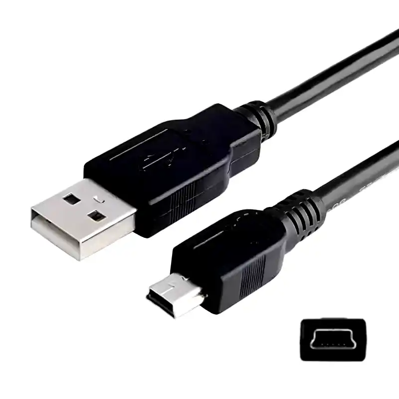 [MINIUSB] Cable Mini USB 5 pines Int.co 1.5mts para carga gamepad cámaras gps 
