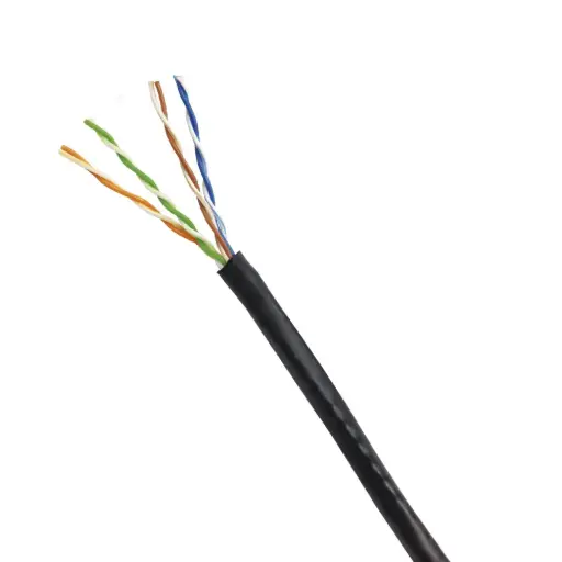 [15973-1M] Cable UTP Cat 6 Net Quality exterior negro suelto x m 