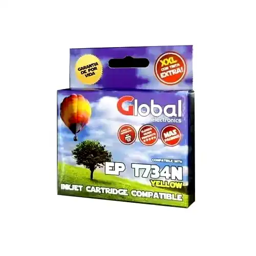 [INKCARTET0734N] Cartucho alternativo Global Epson T0731N T073120 amarillo 15 Mls. 