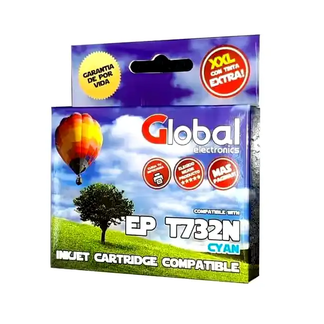 [INKCARTET0732N] Cartucho alternativo Global Epson T0731N T073120 cian 15 Mls. 