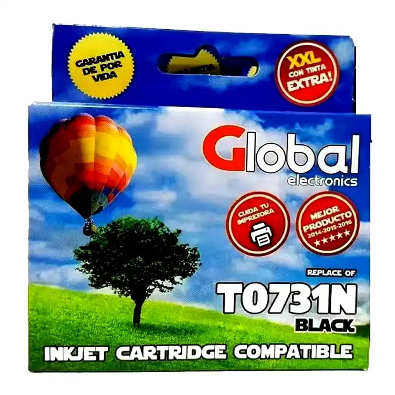 [INKCARTET0731N] Cartucho alternativo Global Epson T0731N T073120 negro 15 Mls 