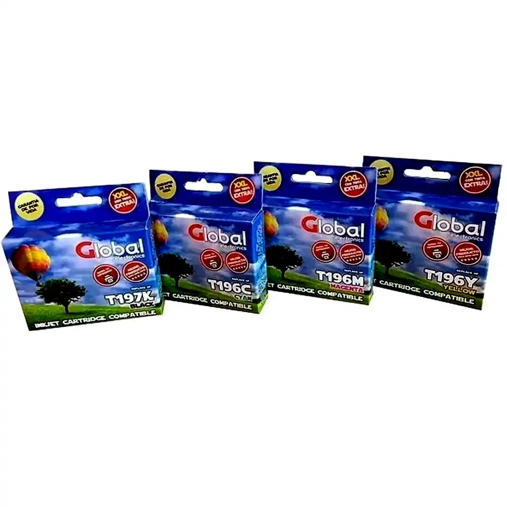 [INKCARTET196M] Cartucho alternativo Global Epson T195 197 T195120 T197120 magenta 15Mls 