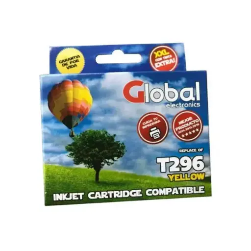 [INKCARTET296Y] Cartucho alternativo Global Epson T296 amarillo 16 Mls. 