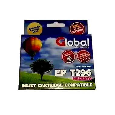 [INKCARTET296M] Cartucho alternativo Global Epson T296 magenta 16 Mls. 