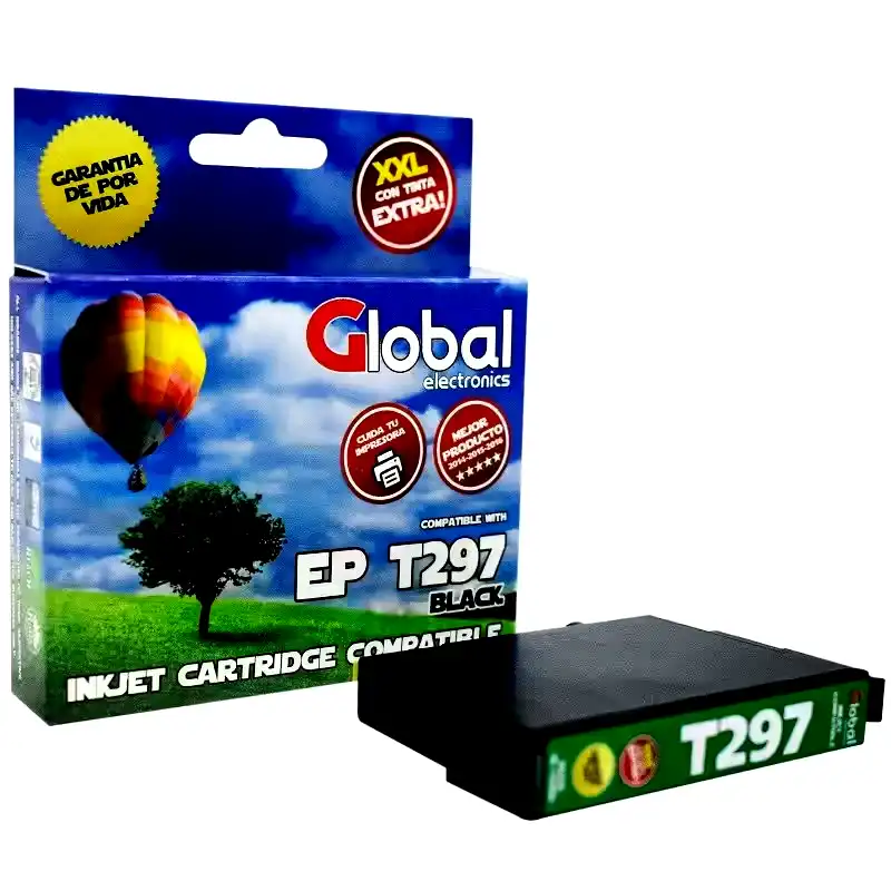 [INKCARTET297BK] Cartucho alternativo Global Epson T297 Negro 16 Mls 