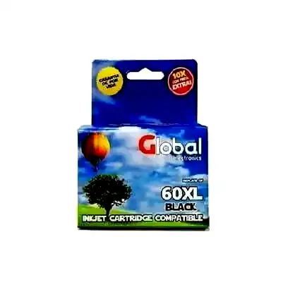 [INKCARTHP60XLK] Cartucho alternativo Global HP 60XL CC641WL negro 18Mls 