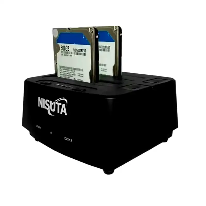 [NSDOHD2] Clonador de discos 2.5'' y 3.5'' USB 3.0 docking Nisuta 