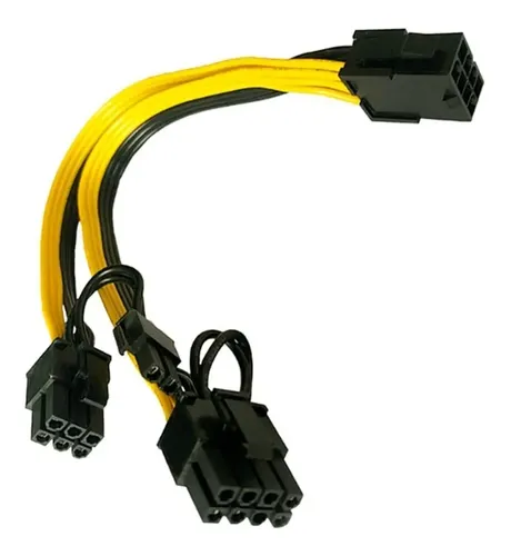 [GM003] Hub splitter adaptador pcie 8 pines a 6+2 pines mineria rig 