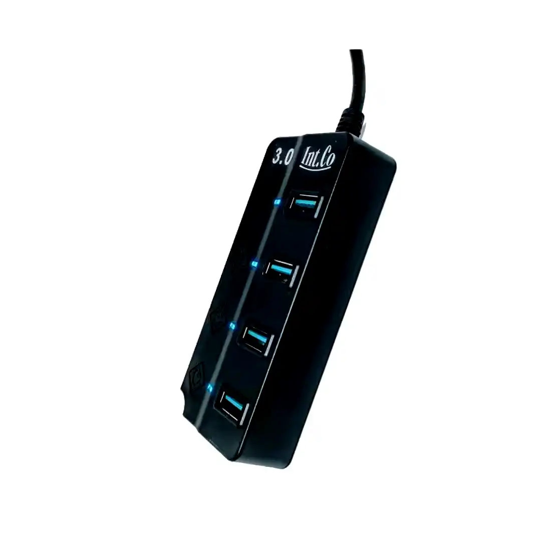 [KQ-008H] HUB USB 3.0 de 4 Puertos Int.co c/interruptor Int.co 