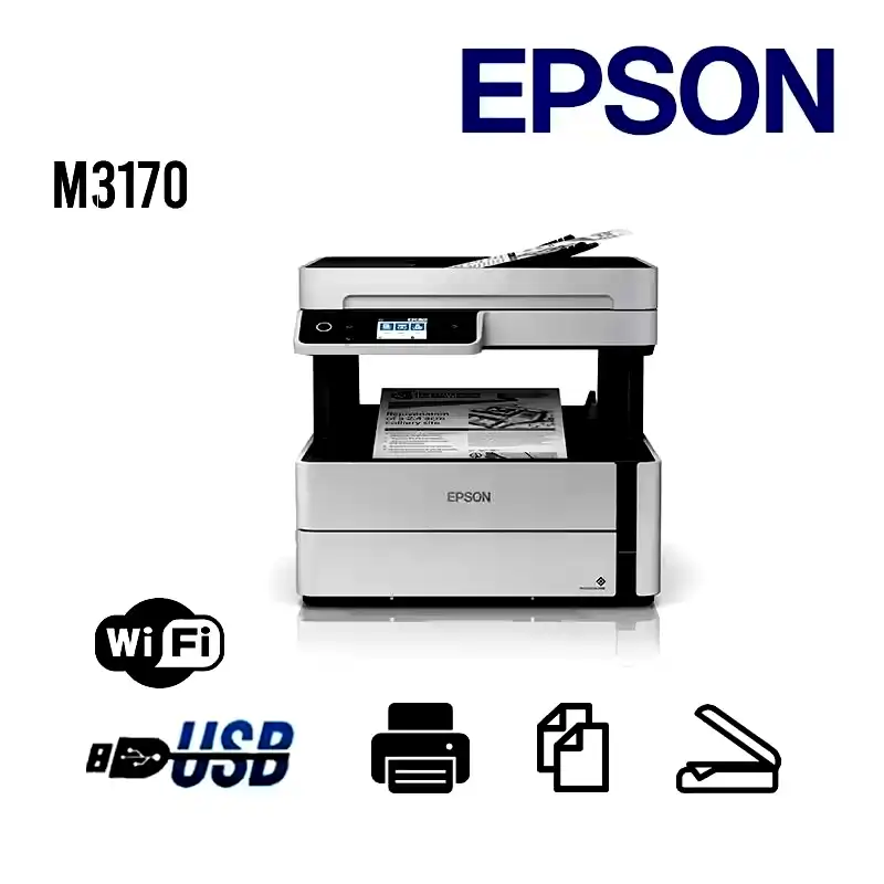 [C11CG92303] Impresora Multifunción Sistema Continuo Epson EcoTank M3170 c/Wifi Mono 