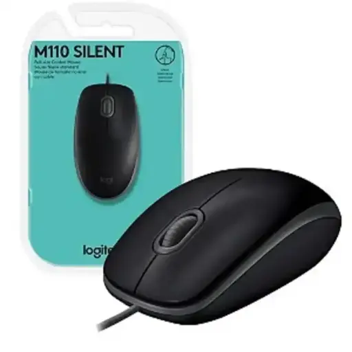 [910-006756] Mouse Logitech M110 USB Negro Silencioso 
