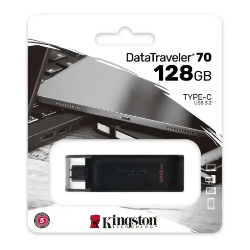 [DT70/128GB] Pen drive Kingston 128GB DataTraveler Exodia USB tipo C negro 
