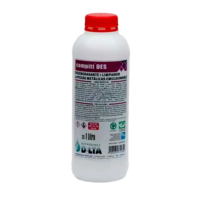 [DESX1] Solvente desengrasante Delta Compitt Des botella 1L 