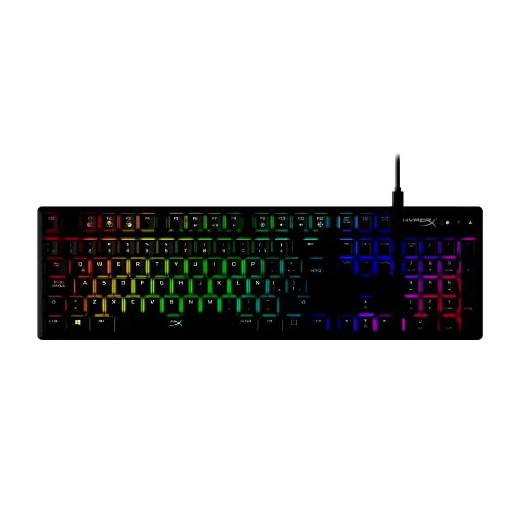 [HX-KB6RDX-LA] Teclado Gamer Mecánico Hyperx Alloy Origins RGB Red Switch 4P4F6AI#AC8 