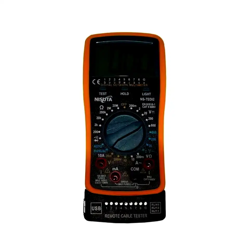 [NSTEDI2] Tester multimetro digital todo en uno energía/usb/utp Nisuta 