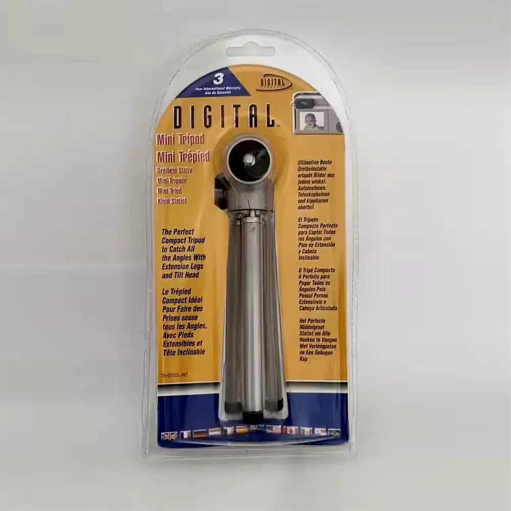 [TR-072CL-INT] Trípode aluminio compacto para cámaras giratorio con rosca universal 