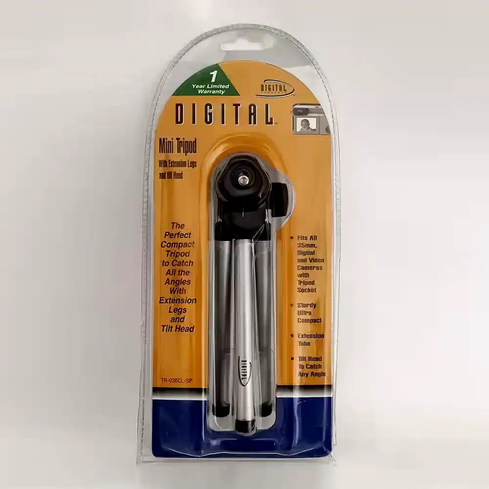 [TR-036CL-SP] Trípode compacto para cámaras con patas extensibles con rosca universal 