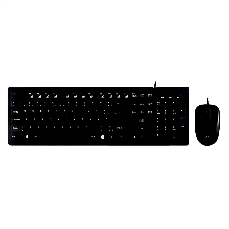[TC240] Teclado y Mouse usb Multilaser TC240 negro