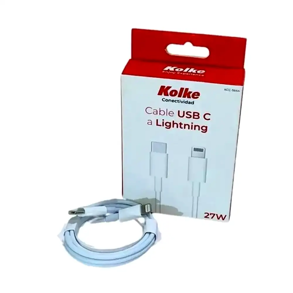 [KCC-5644] Cable lightning carga rápida Kolke 1mt 27W 630434
