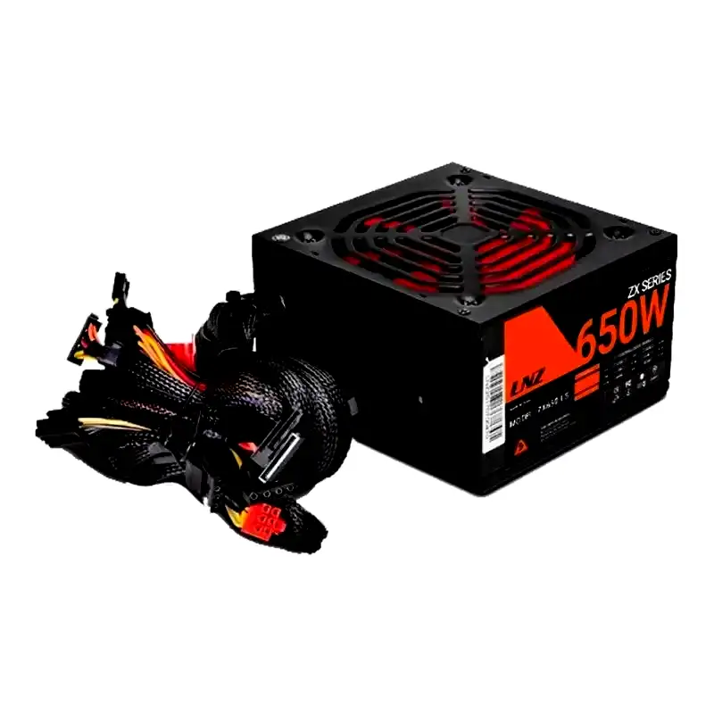 [ZX650-GZ] Fuente pc LNZ 650W genéricos cables largos