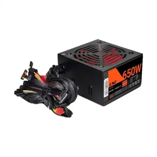 [ZX650-GZ] Fuente pc LNZ ZX-650W genéricos 32A cables largos led rojo