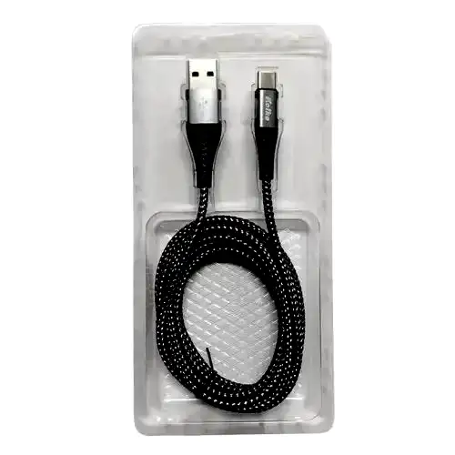 [KCC-8556] Cable USB tipo c carga rápida mallado 6A Kolke 2mts usb 3.0 630166