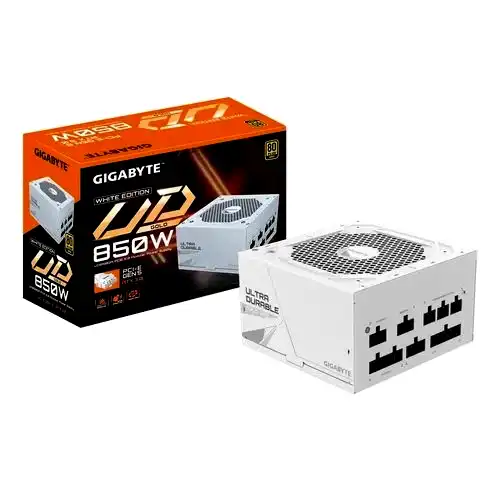 [GP-UD850GM PG5W] Fuente pc Gigabyte 850W 80 Plus Gold Full Modular PG5 blanca