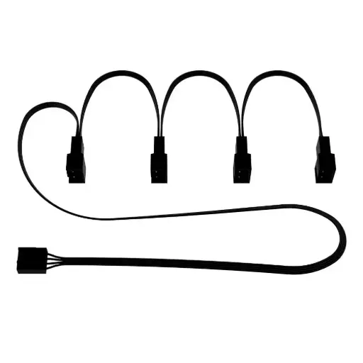 [4-Pin PWM Fan Splitter Cable 1x4] Cable splitter hub divisor PWM cooler 4-3 pines x4