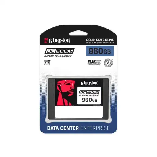 [SEDC600M/960G] Disco SSD Sata Kingston 960GB DC600M Servidor NAND 3D TLC