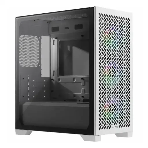 [E302-WGNN-S00] Gabinete Cooler Master Elite 302 blanco 3 coolers rgb vidrio temp