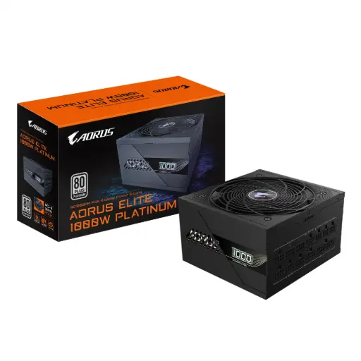 [GP-AE1000PM PG5] Fuente pc Gigabyte Aorus Elite 1000W Platinum Modular PG5 PCIe 5.1 ATX 3.1 83.3A