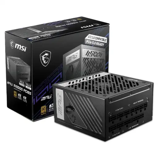 [306-7ZP7C21-CE0] Fuente pc MSI MPG A1000G 1000W 80 Plus Gold PCIe 5.0 ATX 3.1