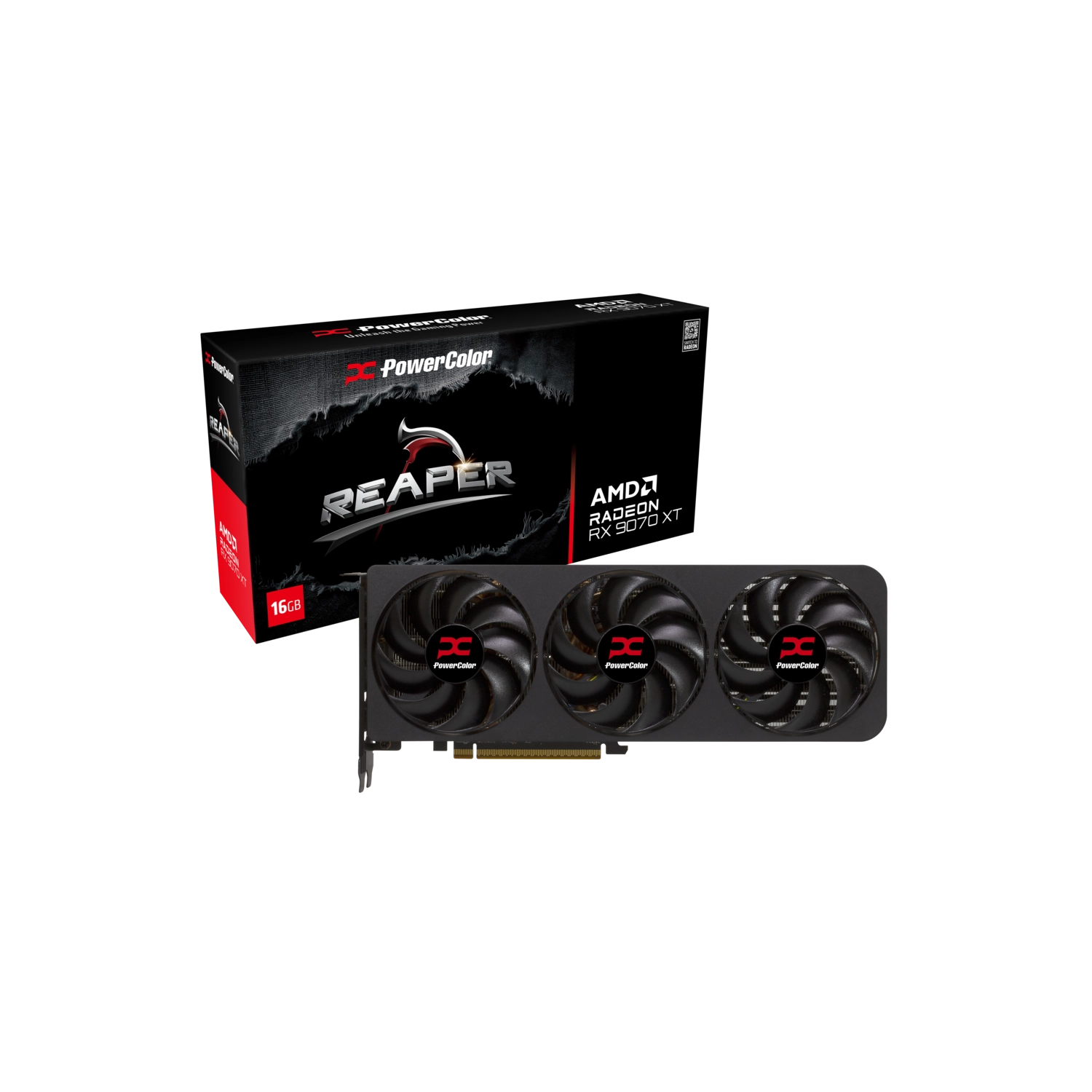 [RX9070XT 16G-A] Placa de Video Powercolor Reaper AMD Radeon RX 9070 XT 16G-A