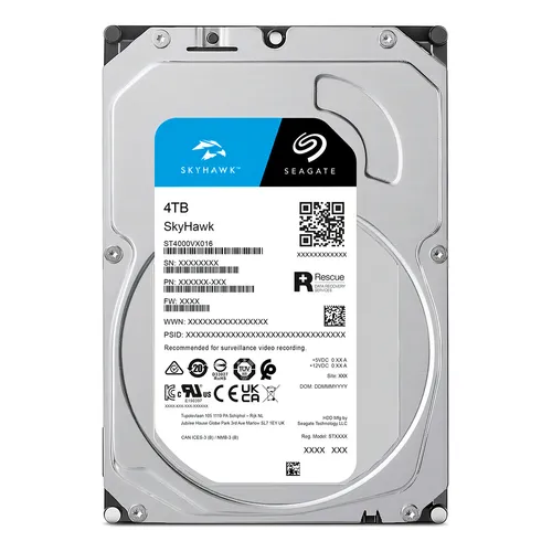 [ST4000VX016] Disco rígido CCTV Seagate Skyhawk 4TB 5400RPM 64MB