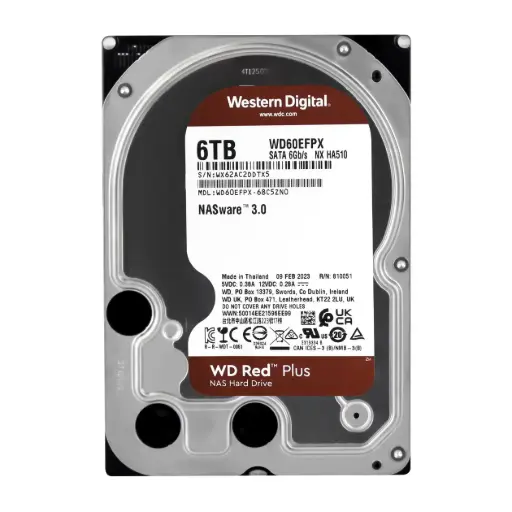 [WD60EFPX] Disco rígido Pc Western Digital Red 6TB 5400RPM 256MB