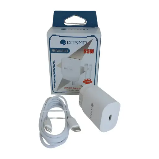 [3011] Cargador Kosmo Ultra Fast 25W PD blanco USB tipo C (3011)
