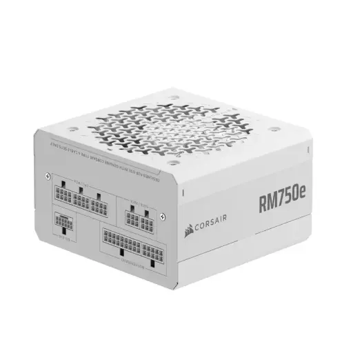 [CP-9020292-AR] Fuente Pc Corsair RM750E Full Modular PCIe 5.1 Cybenetics Gold 62.5A White