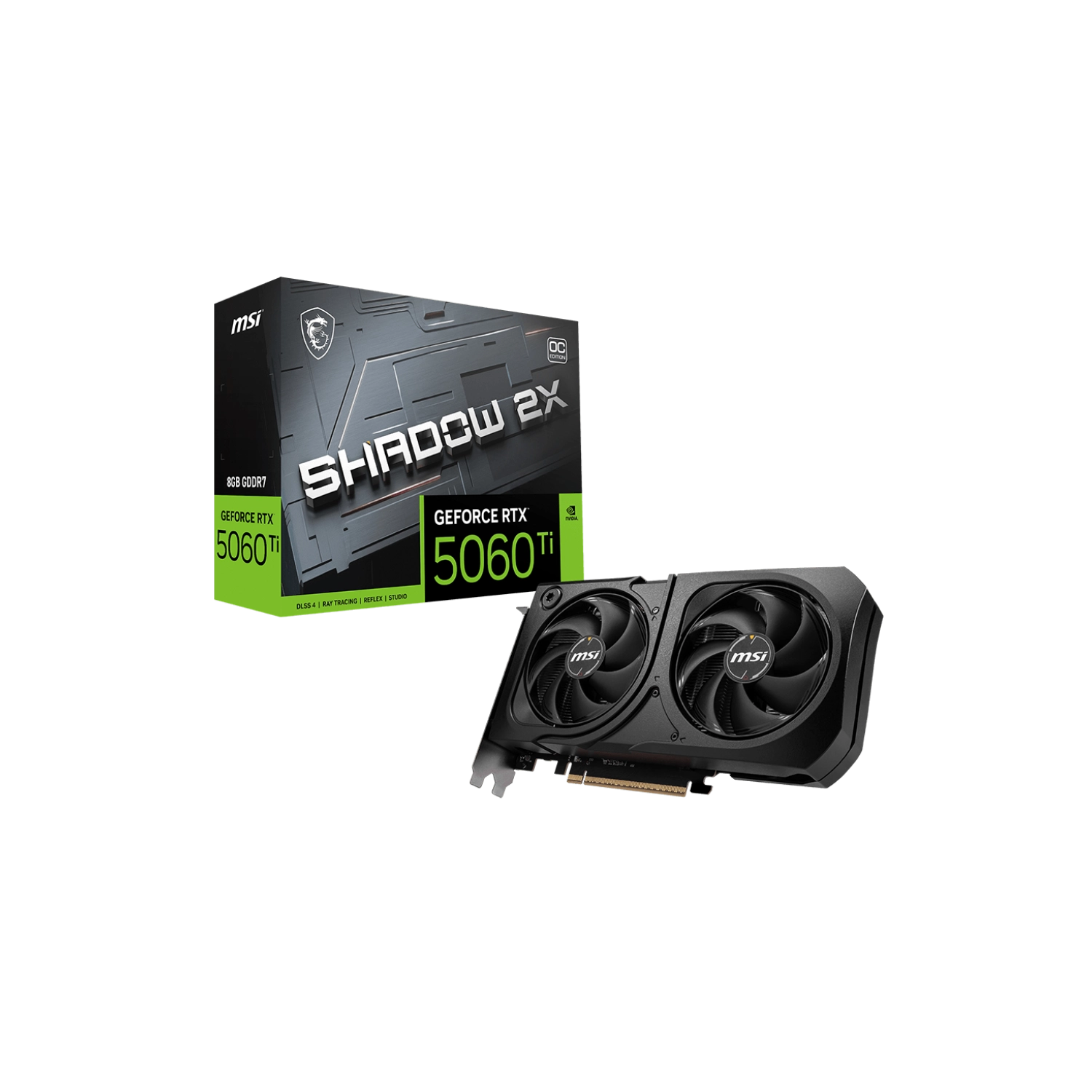 [RTX 5060 Ti 8G SHADOW 2X OC PLUS] Placa de video MSI GeForce RTX 5060 Ti 8GB Shadow 2X OC Plus