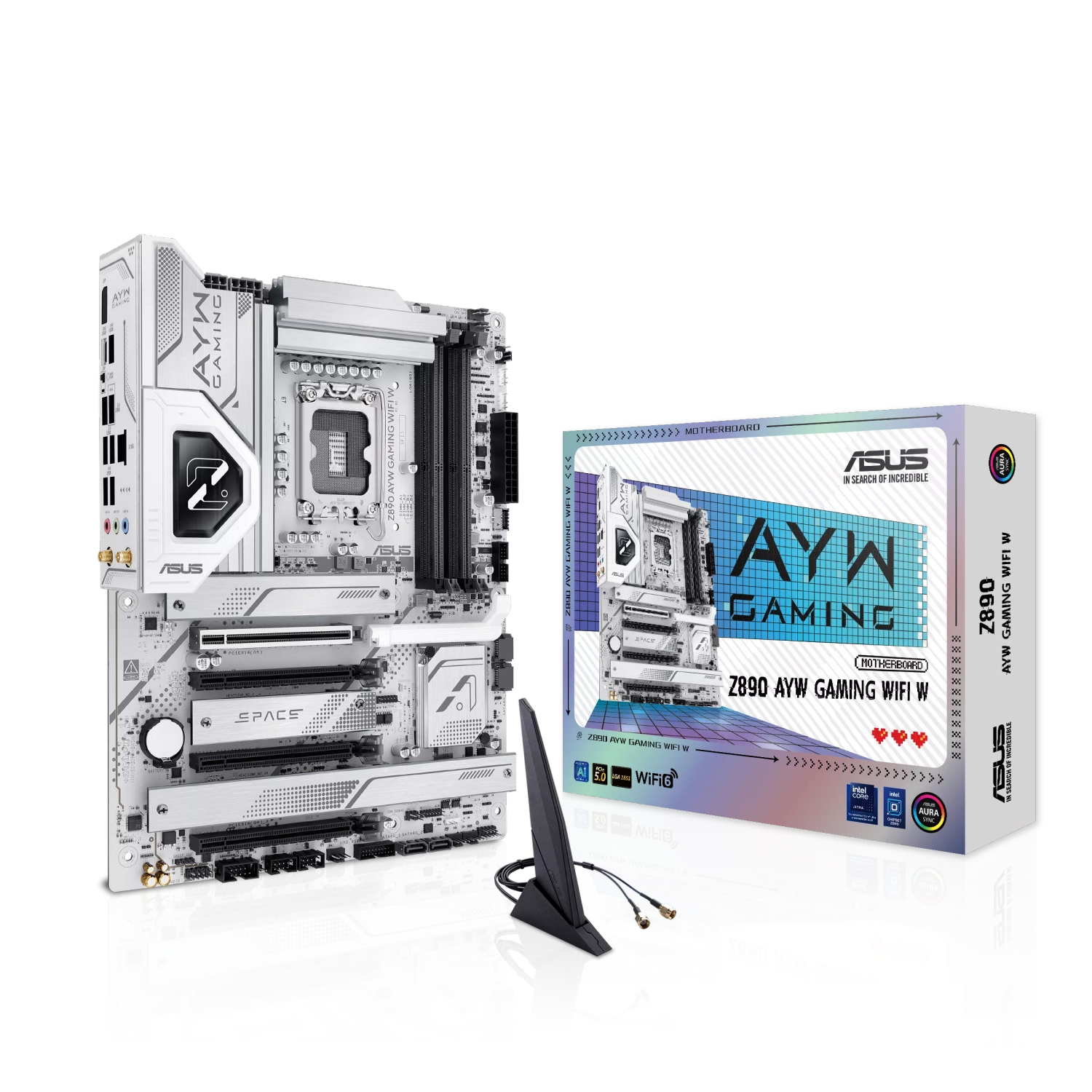 [Z890 AYW GAMING WIFI W] Placa Madre Asus Z890 AYW Gaming Wifi White s1851 DDR5