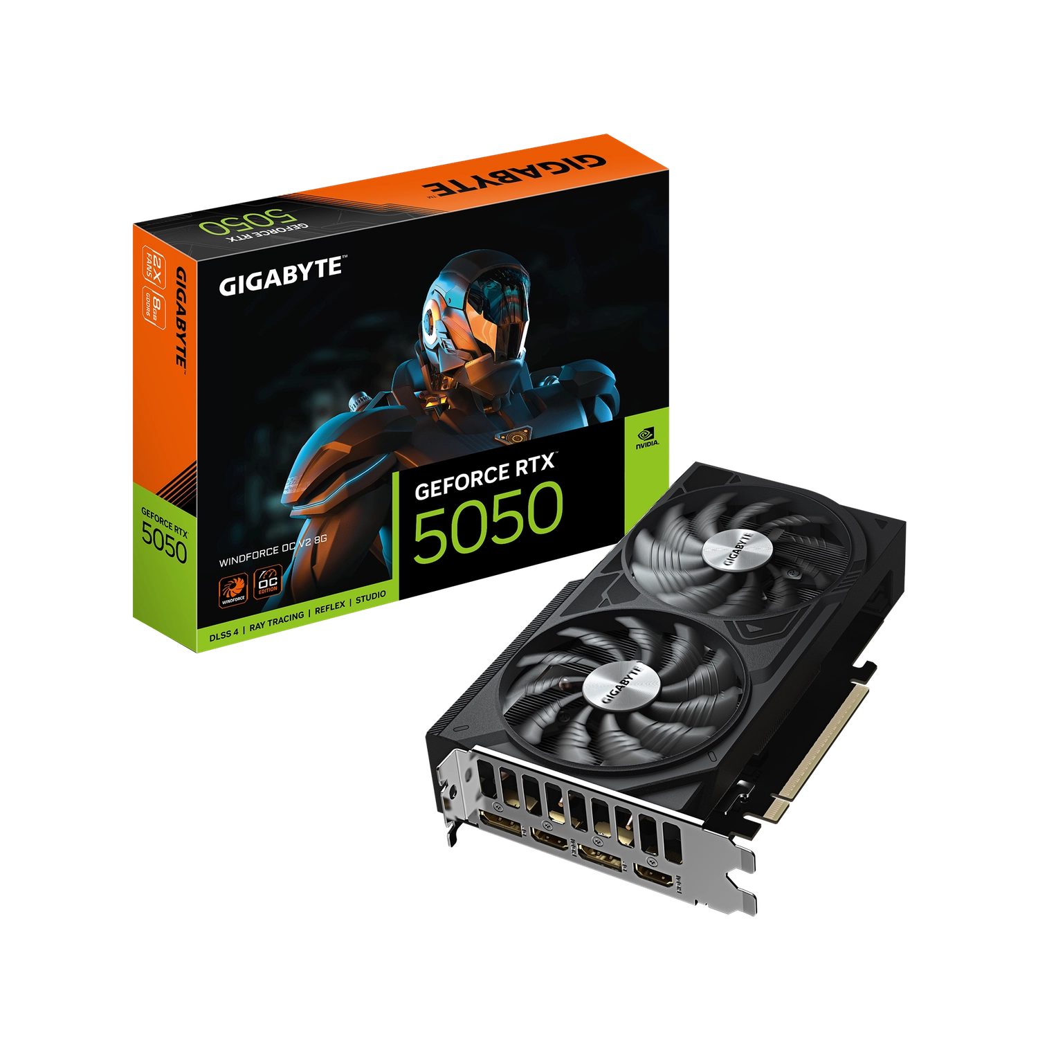 [GV-N5050WF2OCV2-8GD] Placa de video Gigabyte GeForce RTX 5050 Windforce OC V2 8GB