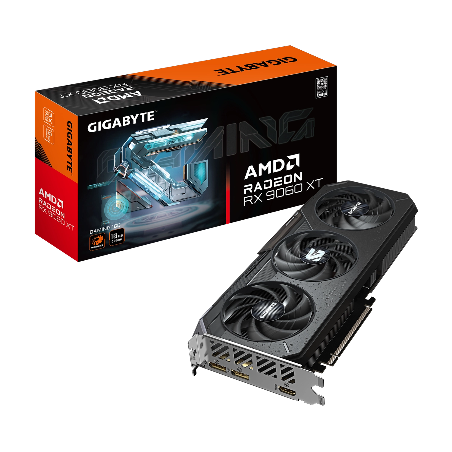 [GV-R9060XTGAMING-16GD] Placa de video Gigabyte Radeon RX 9060 XT Gaming 16GB
