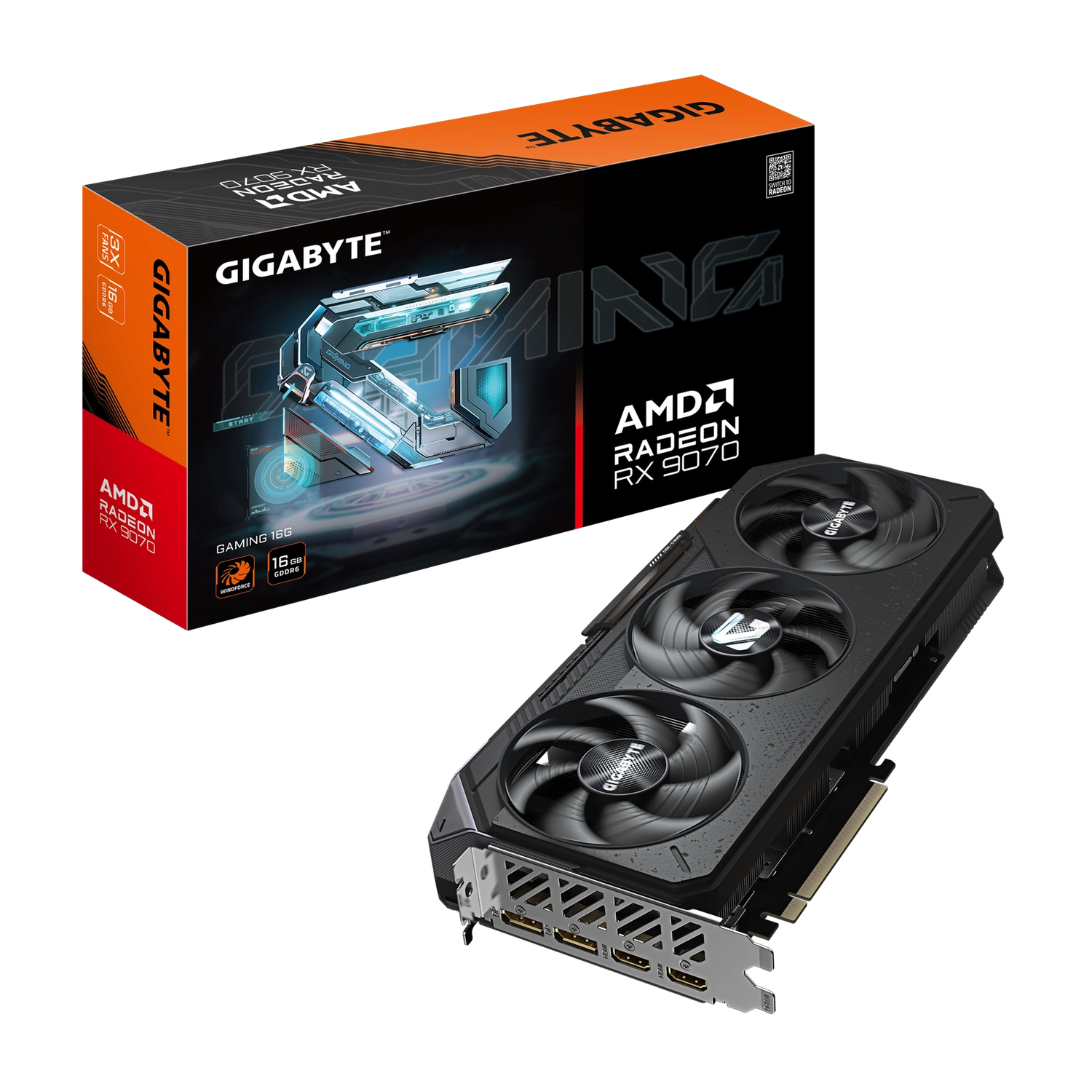 [GV-R9070GAMING -16GD] Placa de video Gigabyte Radeon RX 9070 Gaming 16GB GDDR6