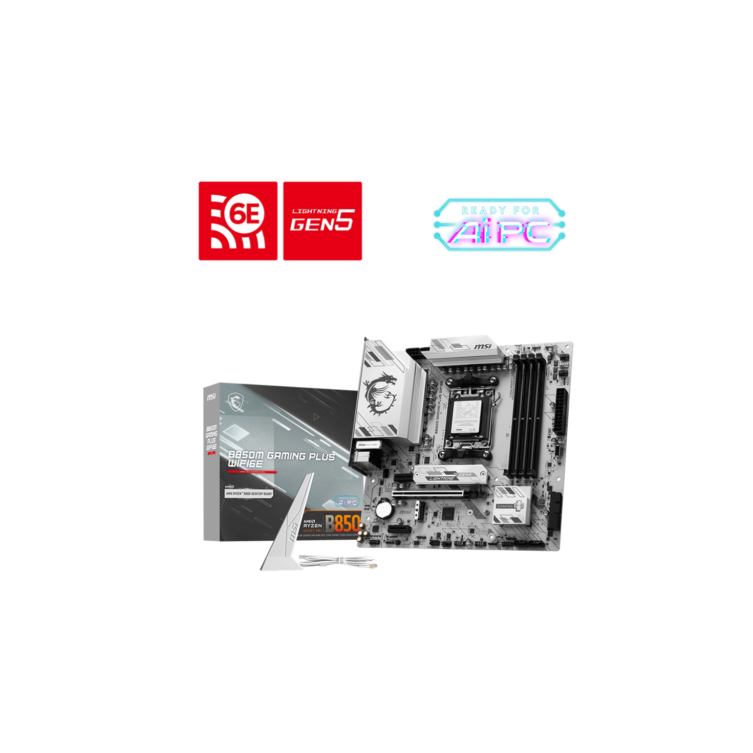 [B850M GAMING PLUS WIFI6E] Placa Madre MSI B850M Gaming Plus Wifi6E AM5 DDR5