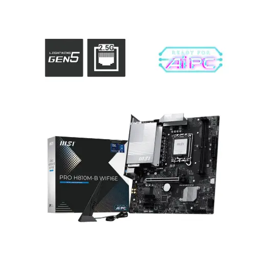 [PRO H810M-B WIFI6E] Placa Madre MSI Pro H810M-B Wifi 6E s1851 DDR5