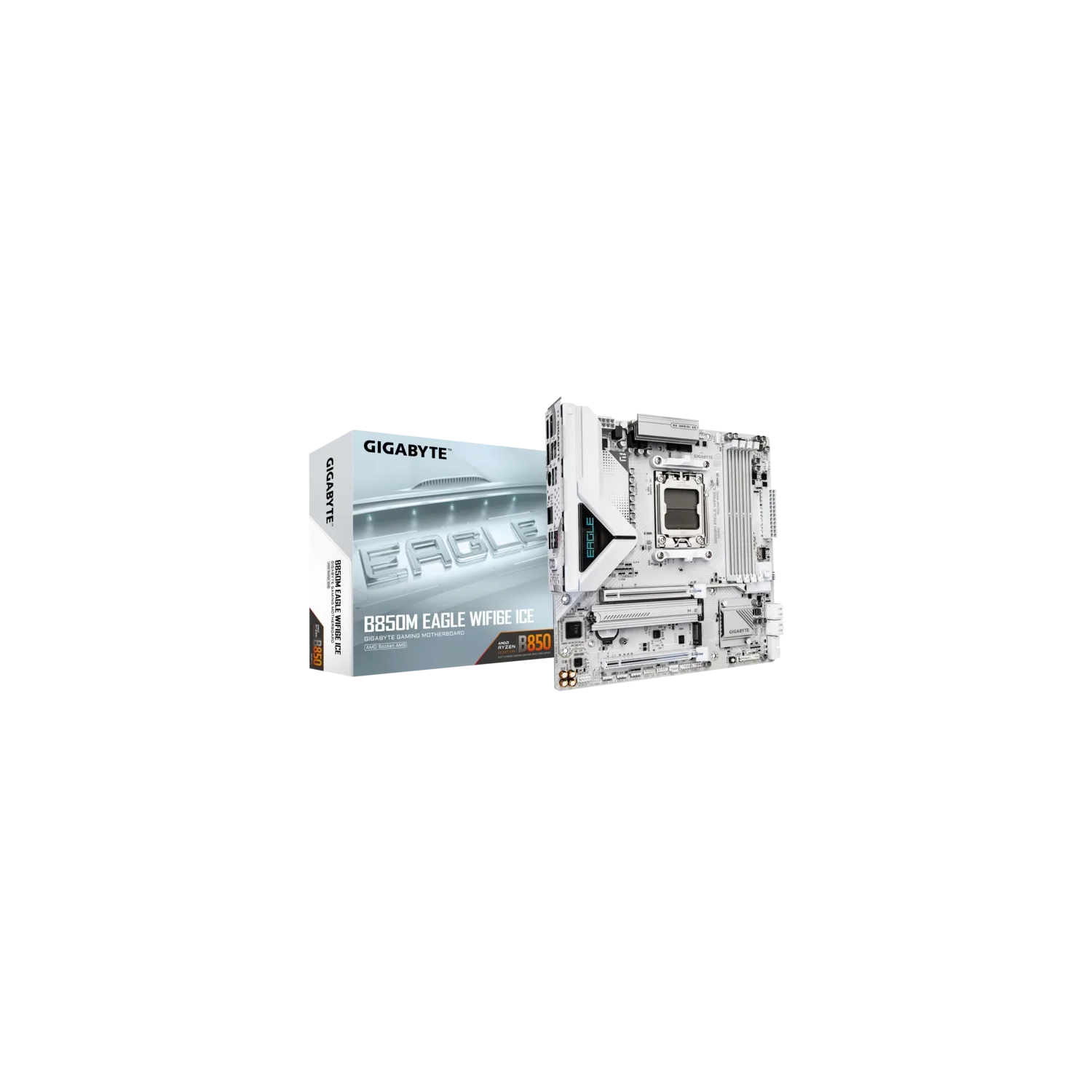 [B850M EAGLE WF6E ICE] Placa Madre Gigabyte B850M Eagle Wifi6E Ice AM5 DDR5