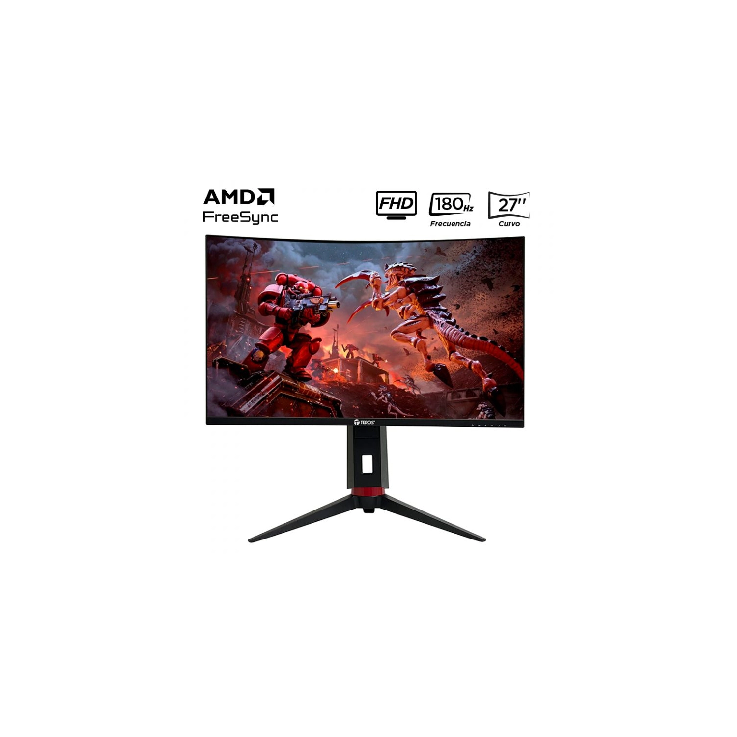 [TE-2766G] Monitor gamer Teros TE-2766G 27" curvo VA FHD 180Hz 1ms