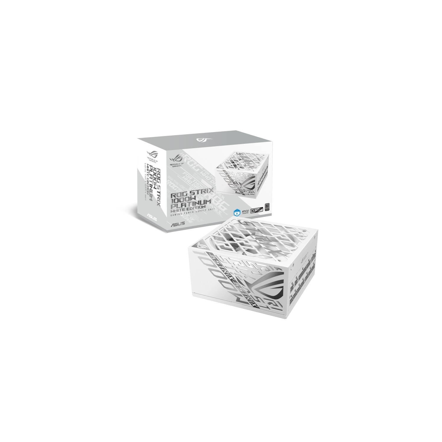 [ROG-STRIX-1000P-GAMING-WHITE] Fuente ASUS ROG-STRIX 1000W PLATINUM GAMING WHITE