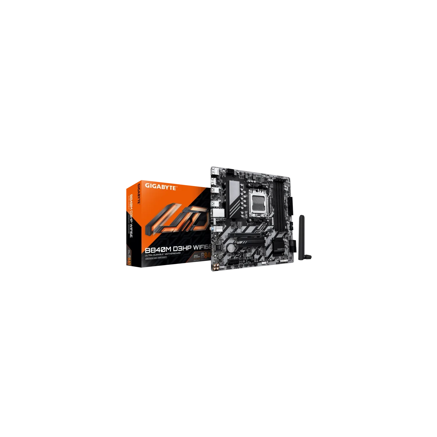 [B840M D3HP WF6E] Placa Madre Gigabyte B840M D3HP Wifi6E AM5 DDR5