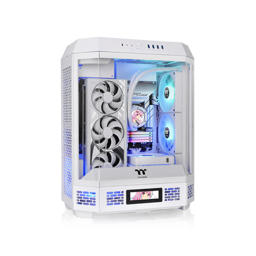 [CA-1Z1-00M6WN-00] Gabinete Thermaltake The Tower 600 vidrio templado x3 Mid-Tower 2 coolers blanco